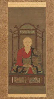 Muromachi Period Prints: Priest in Meditation, 15th century. Creator: Unknown