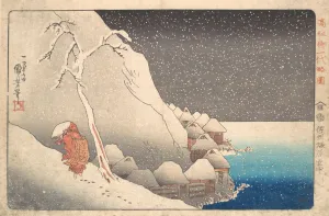 Buddhist Prints: Priest Nichiren in Exile on Sado Island, ca. 1830. Creator: Utagawa Kuniyoshi