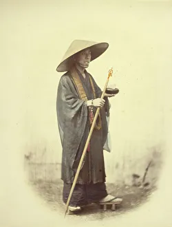 Crook Prints: Priest with Pastoral Staff, 1866-1867. Creator: Felice Beato