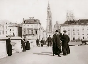 Batkin Prints: Priests, Antwerp, 1898. Artist: James Batkin
