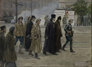 Russian Revolution Collection: The priests conveyed to judgment, 1922
