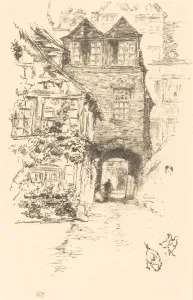 The Priest's House, Rouen, 1894/1895. Creator: James Abbott McNeill Whistler The Priest's House, Rouen, 1894/1895. Creator: James Abbott McNeill Whistler