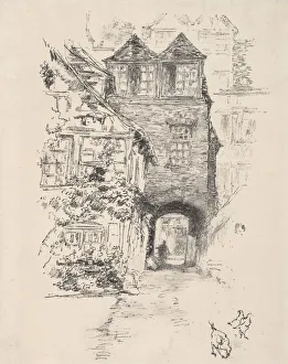 1834 1903 Prints: The Priests House, Rouen, 1894. Creator: James McNeill Whistler (American, 1834-1903)