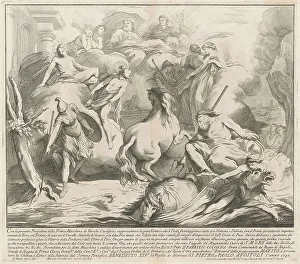 Tribute Prints: The Prima Macchina for the Chinea of 1742: The Contest of Neptune and Minerva