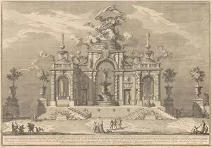 Potted Plants Gallery: The Prima Macchina for the Chinea of 1754: The Palace of Venus in Cyprus, 1754