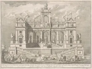 Tribute Prints: The Prima Macchina for the Chinea of 1764: A Capitol Building, 1764