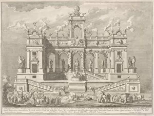 Elephants Gallery: The Prima Macchina for the Chinea of 1764: A Capitol Building, 1764