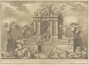 Chin And Xe8 Gallery: The Prima Macchina for the Chinea of 1767: A Triumphal Arch with the Farnese Hercules