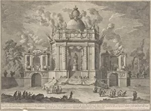 Potted Plants Gallery: The Prima Macchina for the Chinea of 1771: The Temple of Asclepius, 1771