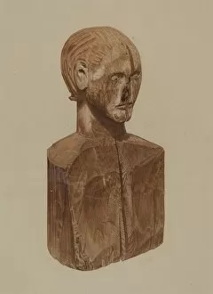 Bust Gallery: Primitive Bust, c. 1939. Creator: John Sullivan