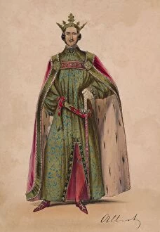 John Richard Gallery: Prince Albert in costume as Plantagenet King Edward III for the Bal Costume, May 12 1842