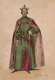 John Richard Gallery: Prince Albert in costume as Plantagenet King Edward III for the Bal Costume, May 12 1842