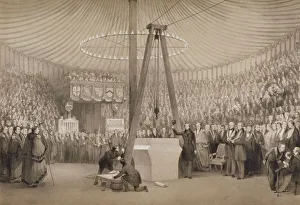 T Allom Prints: Prince Albert laying the first stone of the new Royal Exchange, London, 17th January