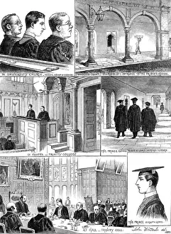 Albert Victor Christian Prints: Prince Albert Victor of Wales at Cambridge University, 1883. Creator: Unknown