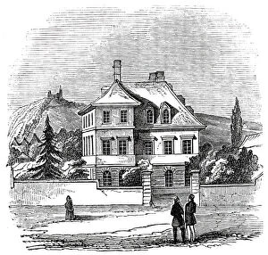 Prince Albert's Residence, at Bonn, 1845. Creator: Unknown