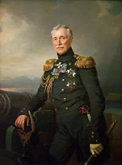 Prince Alexander Sergeyevich Menshikov (1787-1869), 1851. Artist: Kruger, Franz (1797-1857)