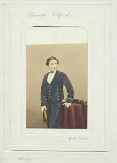 Alfred Ernest Albert Wettin Collection: Prince Alfred, c. 1860. Creator: John Jabez Edwin Mayall