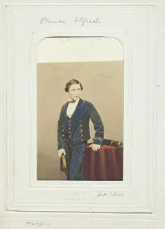 Saxe Coburg And Gotha Duke Of Prints: Prince Alfred, c. 1860. Creator: John Jabez Edwin Mayall