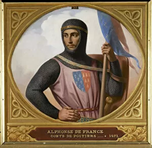 Images Dated 30th September 2021: Prince Alphonse of Poitiers (1220-1271), Count of Toulouse, 1837