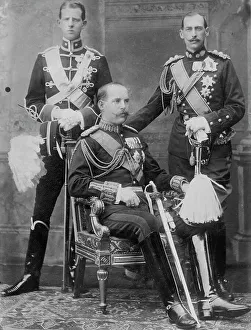 Commander Chief Prints: Prince Andreas, Nicholas, and King Constantinos of Greece