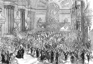 Connaught Duke Of Prints: Prince Arthur at Leeds: the ball at the Townhall, 1872. Creator: Unknown