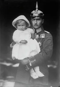 Hohenzollern Prints: Prince August & son, between c1910 and c1915. Creator: Bain News Service
