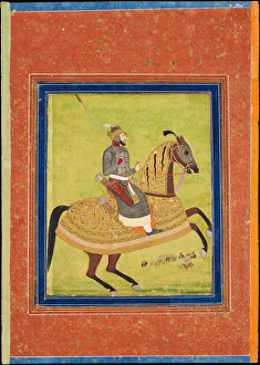 Prince Azam Shah on Horseback. Artist: Indian Art