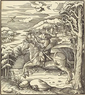 The Prince at the Bird-Catching, 1514/1516. Creator: Leonhard Beck