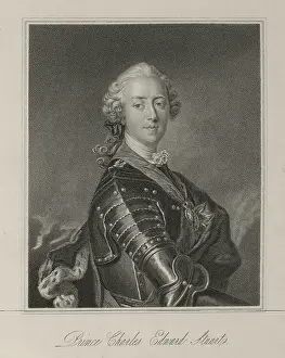Charles Edward Prints: Prince Charles Edward Stuart, c1735-c1760, (1834-1837). Creator: Samuel Freeman