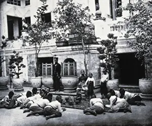 Southeast Asia Prints: Prince Chulalongkorn of Siam (Thailand) (seated)