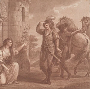 Prince Edmund, surnam d Ironside and Algitha, 1786. Creator: Francesco Bartolozzi