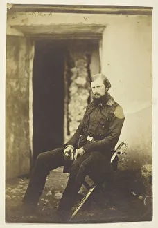 Crimea Ukraine Prints: Prince Edward of Saxe Weimar, Taken on the Field, Crimea, 1855. Creator: Roger Fenton