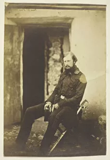 Field Marshal Gallery: Prince Edward of Saxe Weimar, Taken on the Field, Crimea, 1855. Creator: Roger Fenton