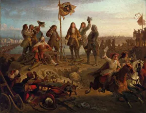 Prince Eugene sends a messenger to the Emperor, informing him of his victory …, ca 1860