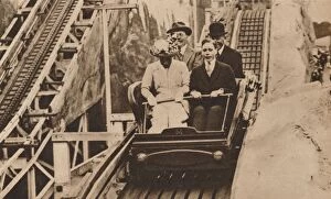 Fairground Ride Collection: Prince George and Princess Mary at the opening of Earls Court Exhibition, London, 1913 (1935)