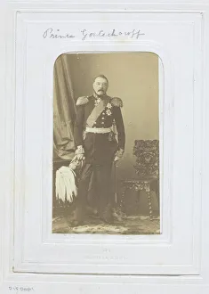 Adolphe Eug And Xe8 Prints: Prince Gortschakoff, 1860-69. Creator: Andre-Adolphe-Eugene Disderi