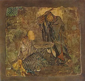 Gautama Siddhartha Prints: Prince Gotama (Gautama) Cutting Off His Hair, (1934-35)