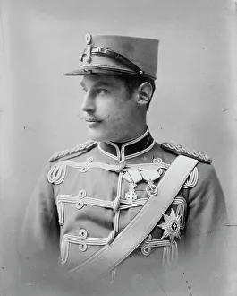 Press Photographer Prints: Prince Harold of Denmark, in uniform, 1912. Creator: Bain News Service
