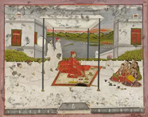 Indian Miniature Collection: A Prince holding an audience, ca. 1750. Creator: Unknown