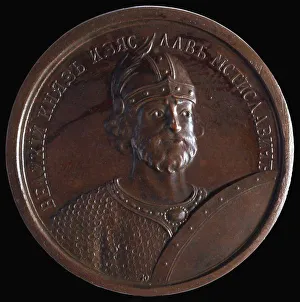 Prince Iziaslav II Mstislavich (from the Historical Medal Series), 1770s. Artist: Anonymous