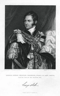 King Leopold I Gallery: Prince Leopold of Saxe-Coburg-Saalfeld, 1831.Artist: J Thomson