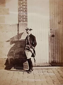 Camp De Mourmelon Collection: Prince Moskova at Chalons, 1857. Creator: Gustave Le Gray