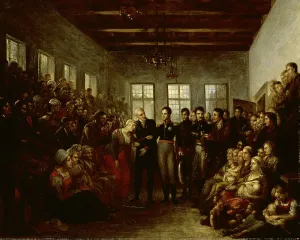 Orphans Prints: The Prince of Orange Visititing Flood Victims at the Almoners Orphanage