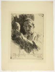 Intensity Prints: Prince Paul Troubetzkoy II (Bust), 1909. Creator: Anders Leonard Zorn
