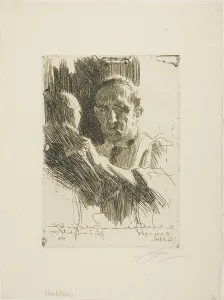 Intensity Prints: Prince Paul Troubetzkoy II (Bust), 1909. Creator: Anders Leonard Zorn