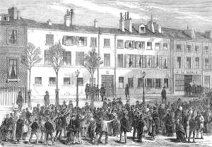 Duel Prints: Prince Pierre Bonaparte's house at Auteuil, Paris, 1870. Creator: Unknown