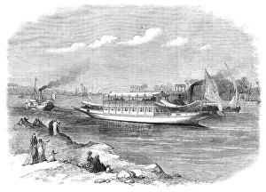 Boat Trip Prints: The Prince and Princess of Wales in Egypt: the Dahabieh