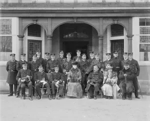 The Prince and Princess of Wales at the Royal Naval College, Osborne, Isle of Wight, c1908 The Prince and Princess of Wales at the Royal Naval College, Osborne, Isle of Wight, c1908