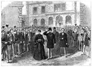 Visitors Prints: The Prince and Princess of Wales at St. Bartholomew's Hospital, 1868. Creator: Unknown