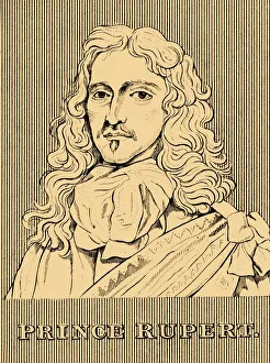 Restoration Prints: Prince Rupert, (1619-1682), 1830. Creator: Unknown